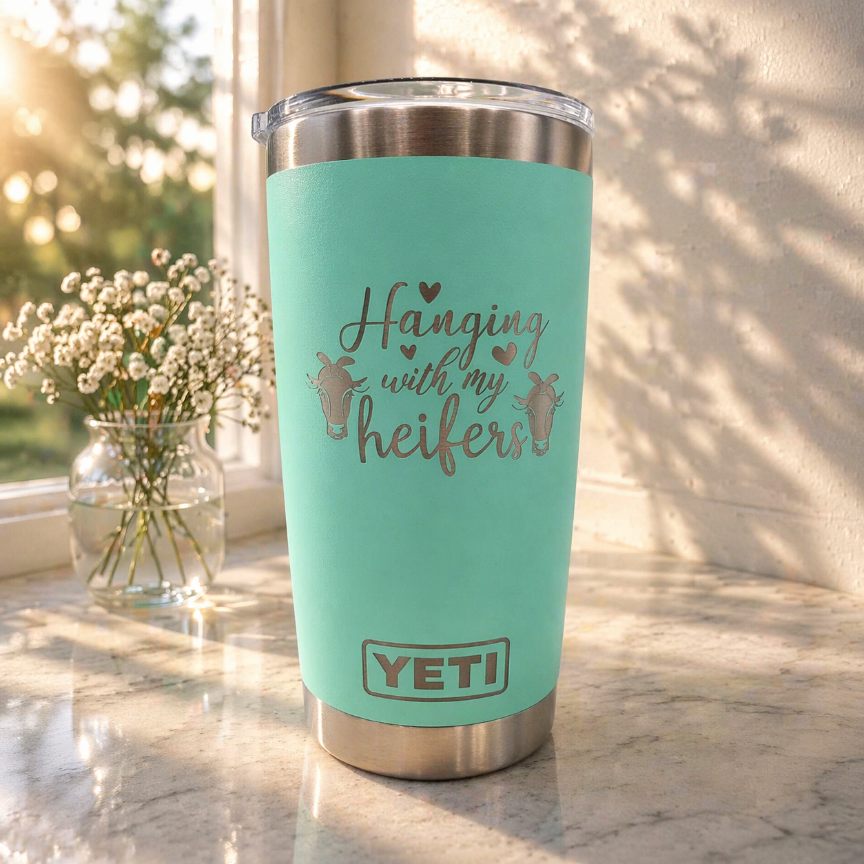Hanging with My Heifers - Engraved YETI Tumbler