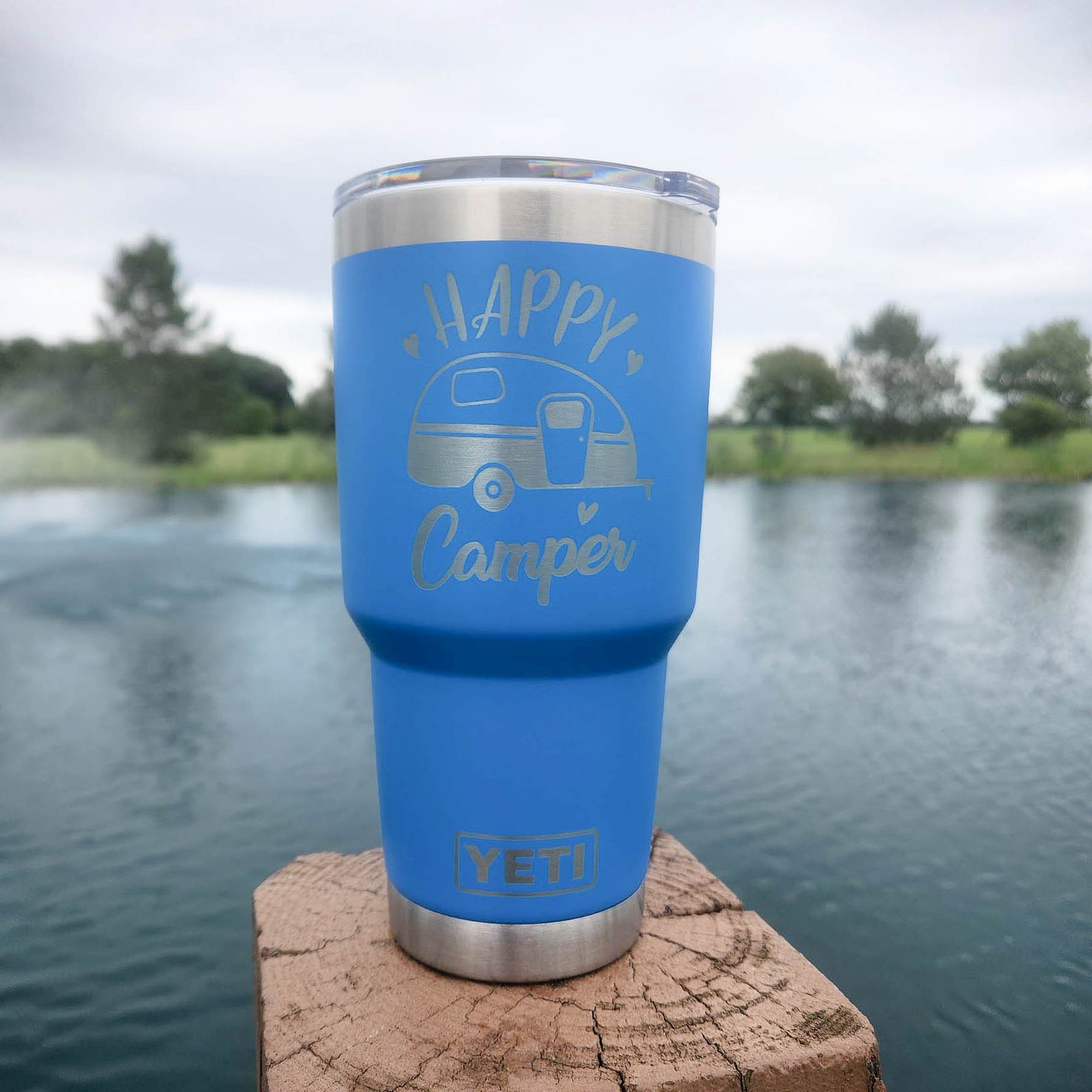 Happy Camper - RV Camping - Engraved YETI Tumbler