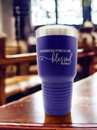 Her Children Rise Up and Call Her Blessed - Engraved 30oz Purple Polar Camel Tumbler Sunny Box