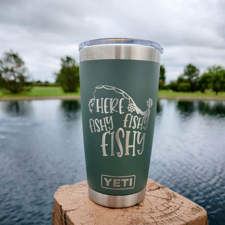 Keep Calm and Go Fishing - Custom Engraved Funny Fishing YETI Tumbler –  Sunny Box