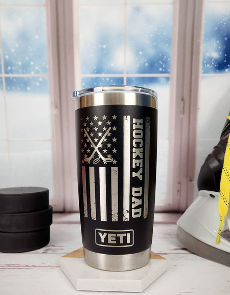 Hockey Dad Engraved YETI Tumbler