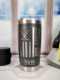 Hockey Dad Engraved YETI Tumbler