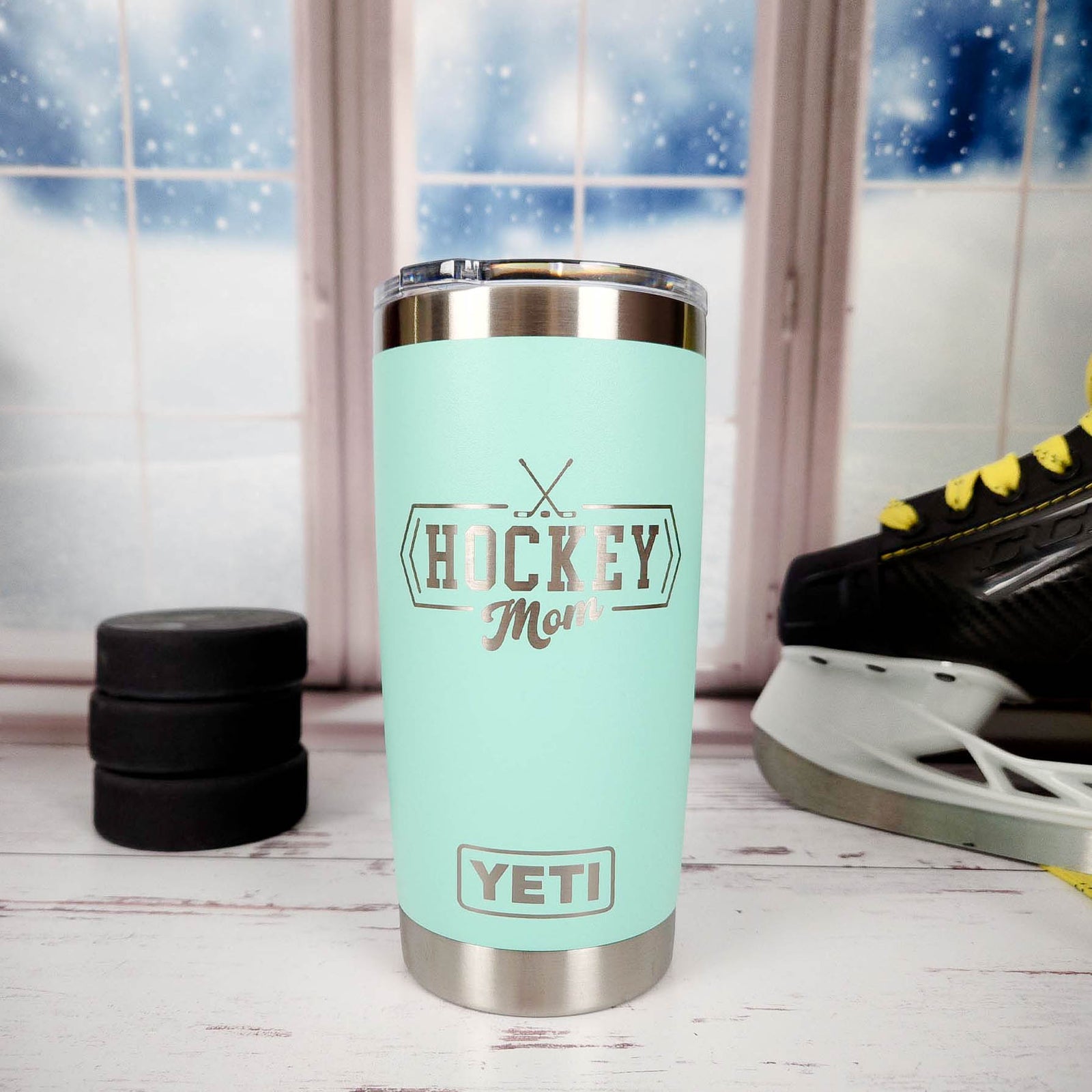 Hockey Mom Engraved YETI Tumbler