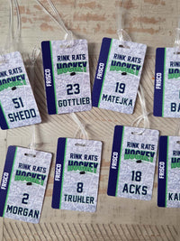 Hockey Team Sports Bag Tag