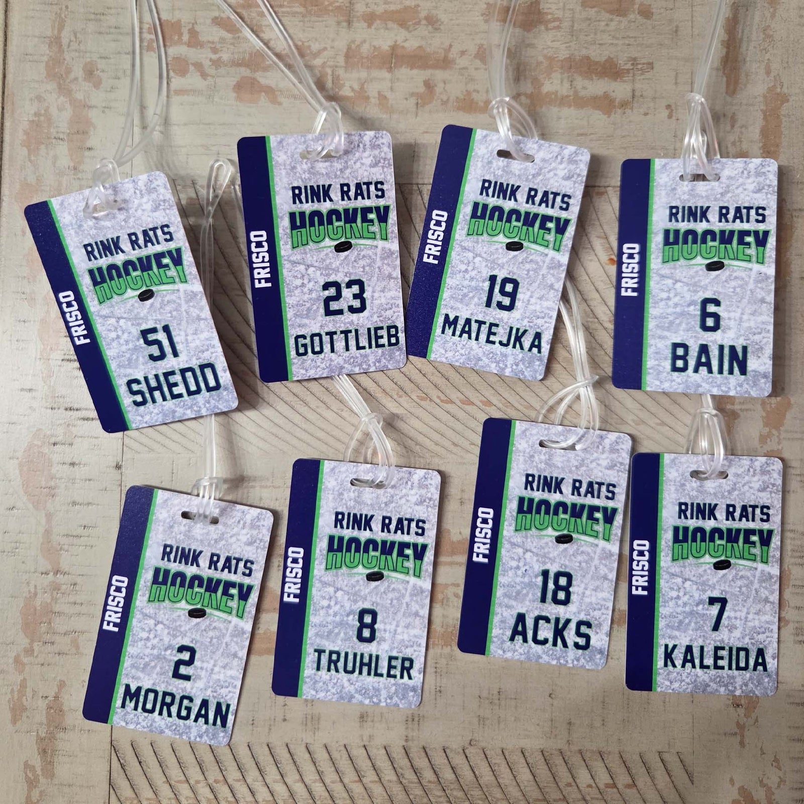 Hockey Team Sports Bag Tag