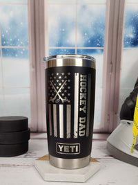 Hockey Dad Engraved YETI Tumbler