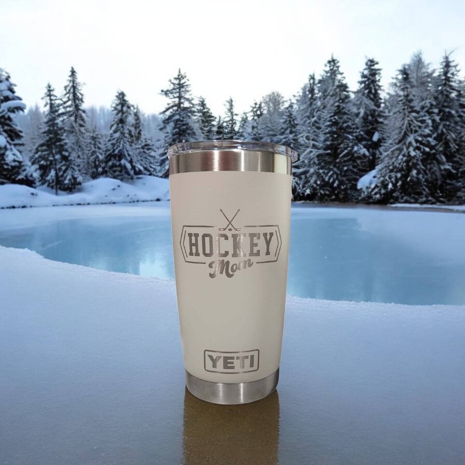 Hockey Mom Engraved YETI Tumbler