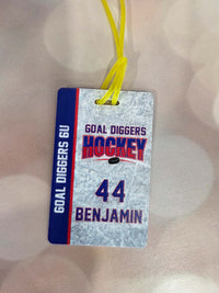 Hockey Team Sports Bag Tag