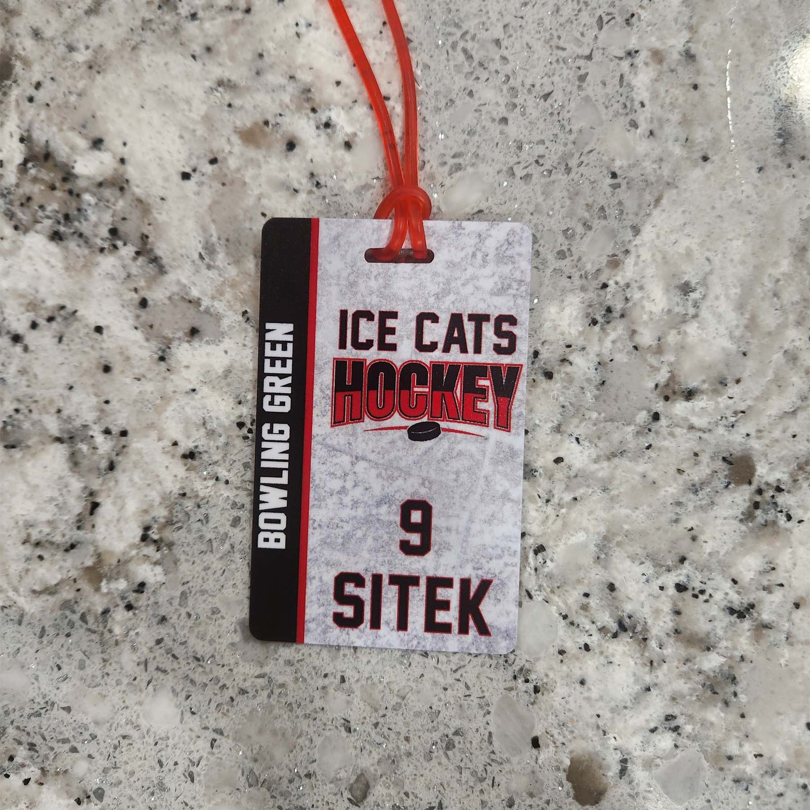 Hockey Team Sports Bag Tag
