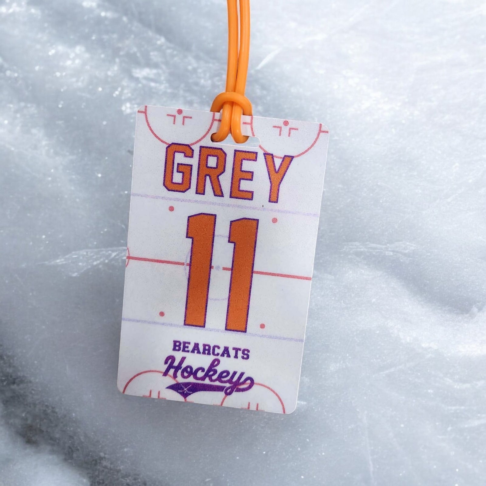 Hockey Team Sports Bag Tag