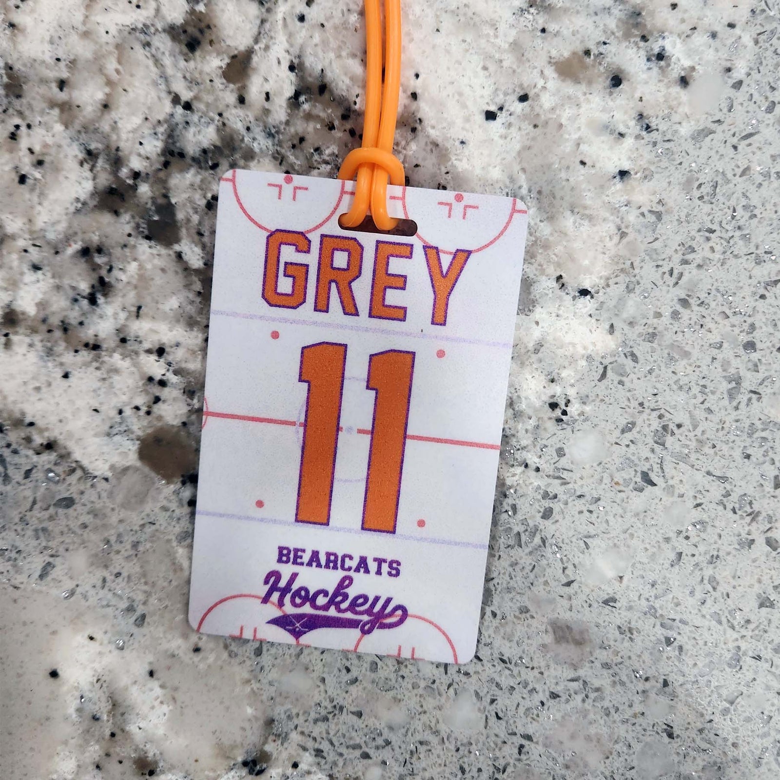 Hockey Team Sports Bag Tag