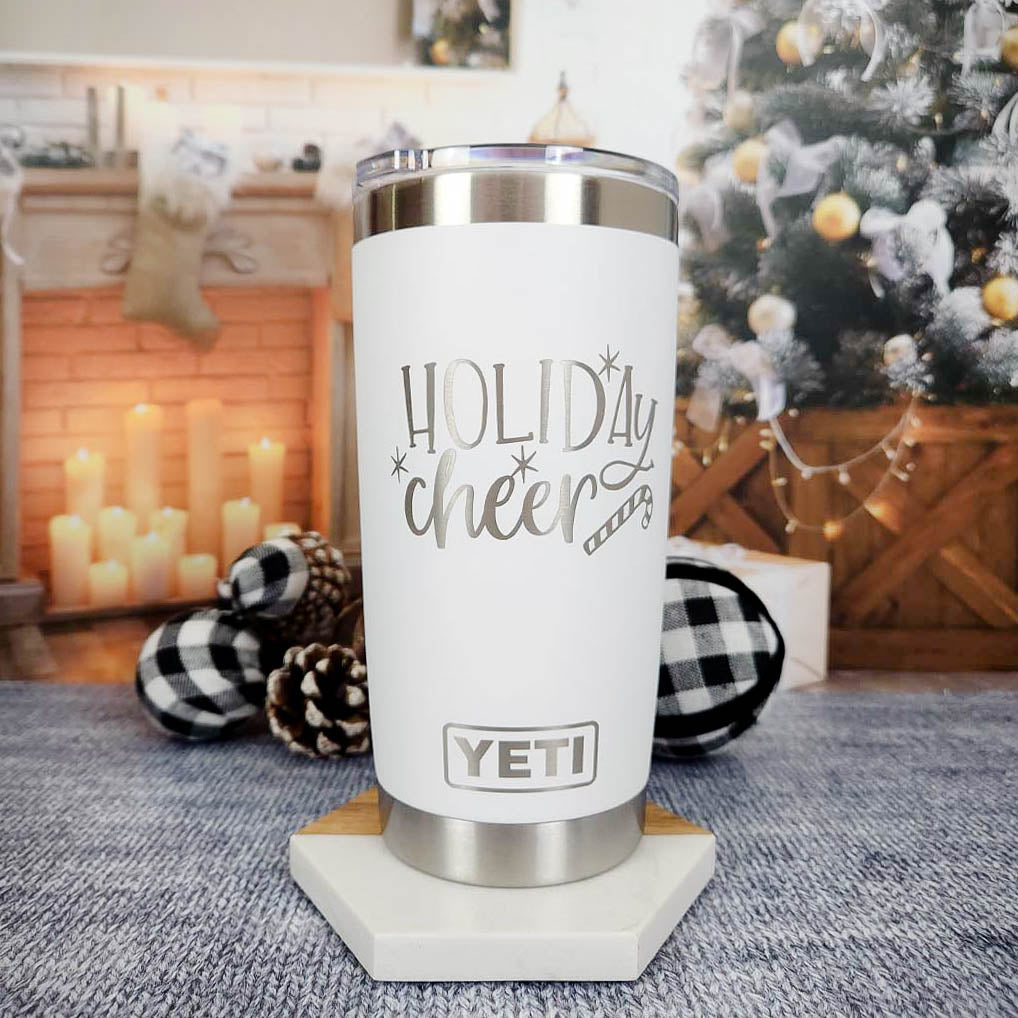 Holiday Cheer - Christmas Engraved YETI Tumbler