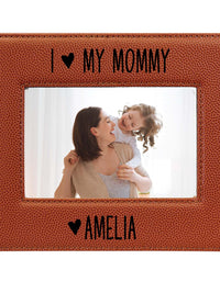I Love My Mommy Leatherette Picture Frame