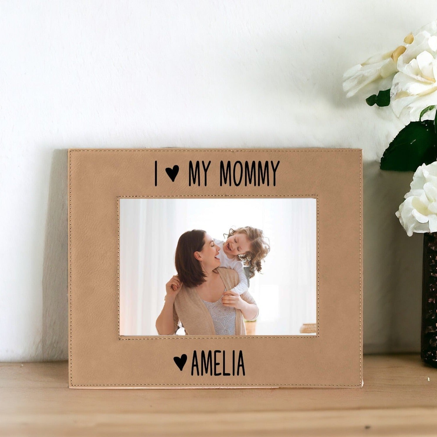 I Love My Mommy Leatherette Picture Frame