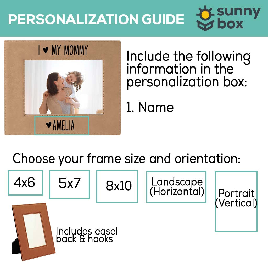 I Love My Mommy Leatherette Picture Frame