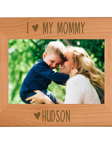 I Love My Mommy Wood Picture Frame