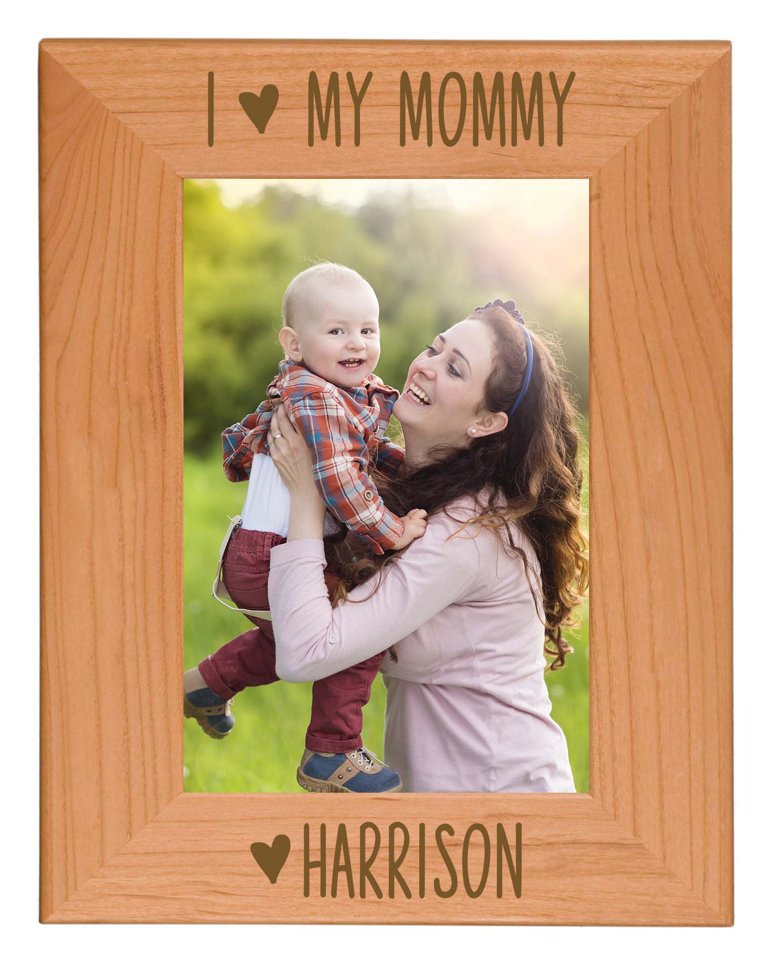 I Love My Mommy Wood Picture Frame