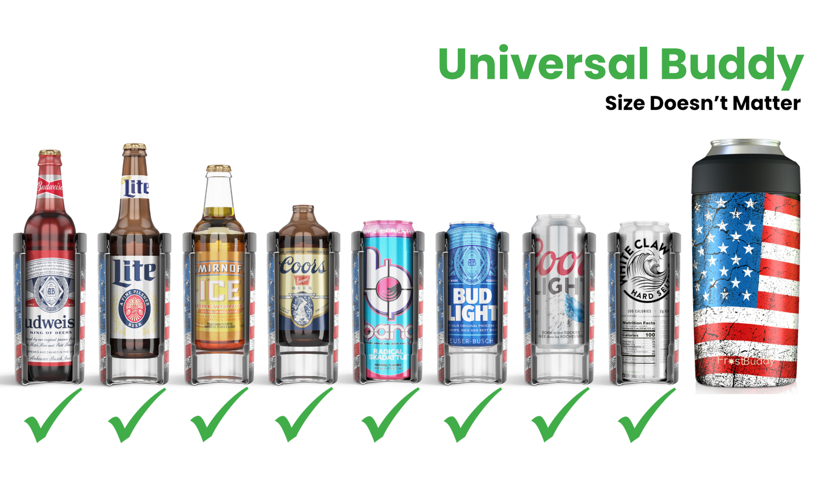 Personalized Engraved Frost Buddy Universal Can Cooler