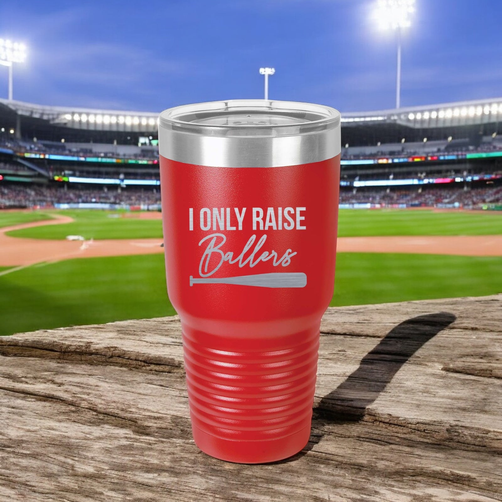 I Only Raise Ballers - Engraved Polar Camel Tumbler or Water Bottle