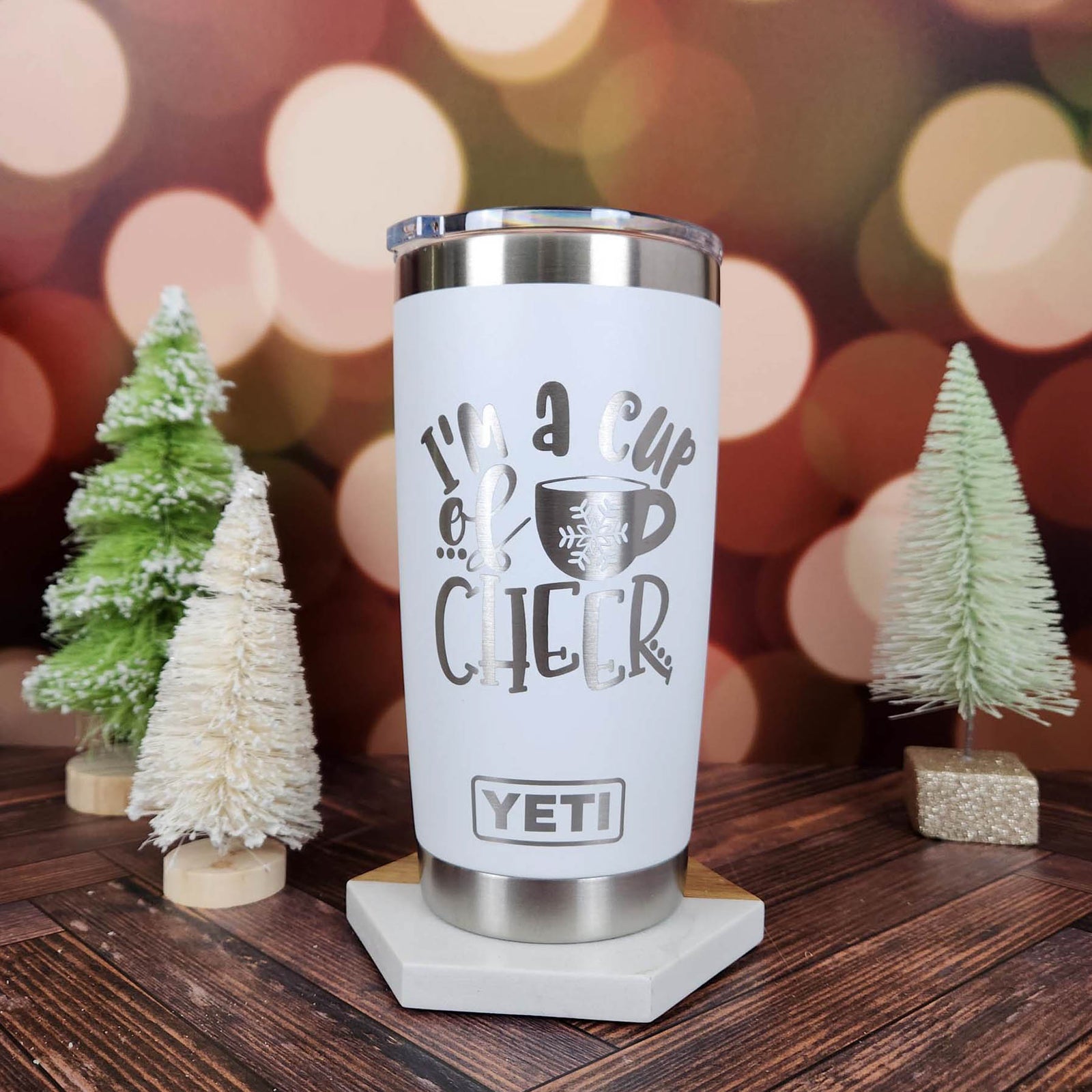 I'm A Cup of Cheer - Christmas Engraved YETI Tumbler