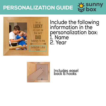 The Best Dad Belongs To Me Wood Wide Picture Frame