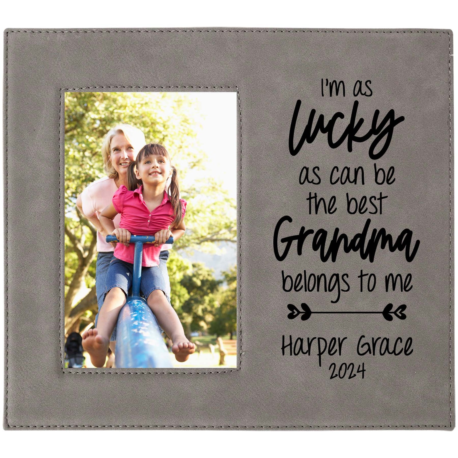 The Best Grandma Belongs To Me Engraved Picture Frame by Sunny Box