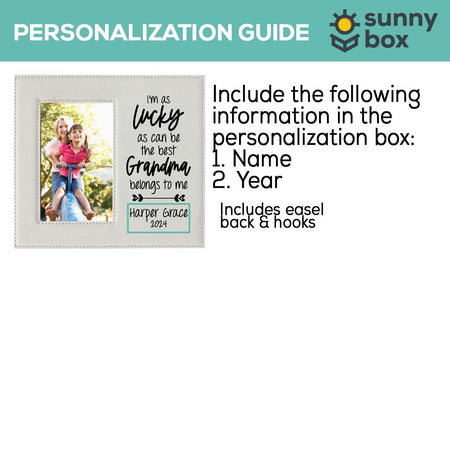 The Best Grandma Belongs To Me Engraved Picture Frame by Sunny Box