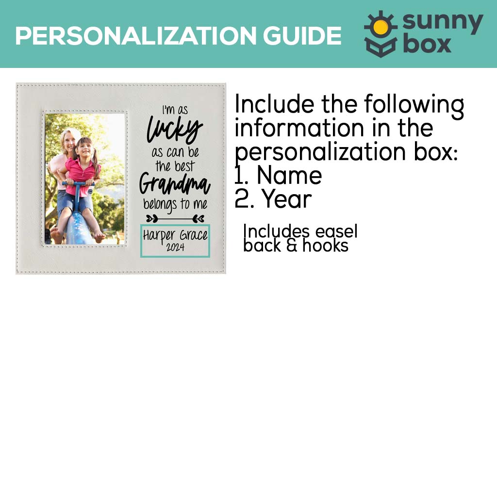 The Best Grandma Belongs To Me Engraved Picture Frame by Sunny Box