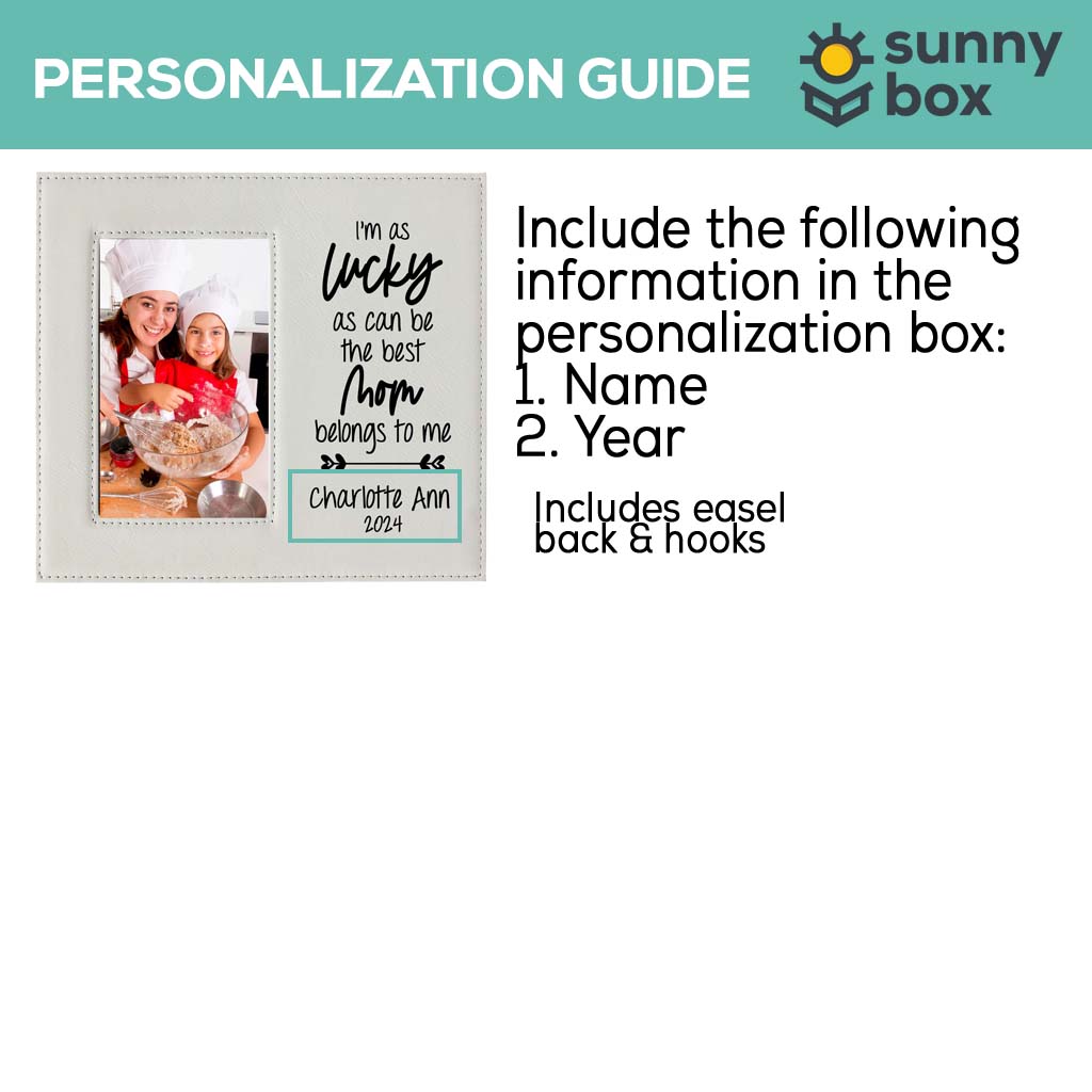 The Best Mom Belongs To Me Leatherette Wide Picture Frame