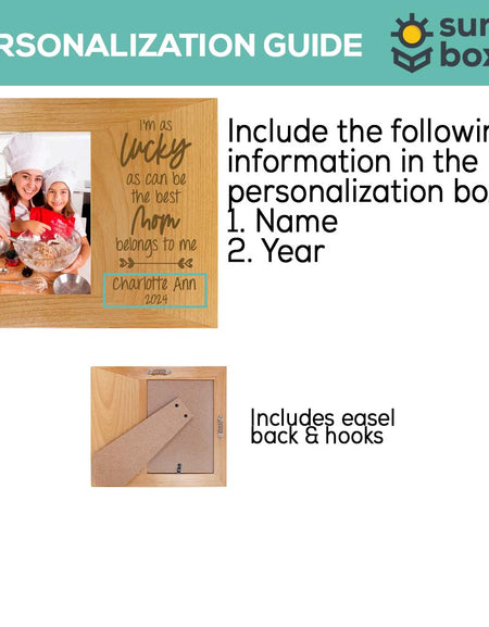 The Best Mom Belongs To Me Wood Wide Picture Frame