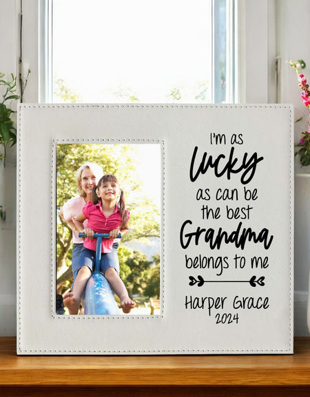 The Best Grandma Belongs To Me Engraved Picture Frame by Sunny Box