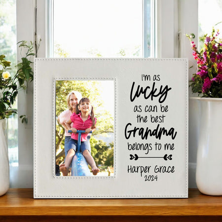 The Best Grandma Belongs To Me Engraved Picture Frame by Sunny Box