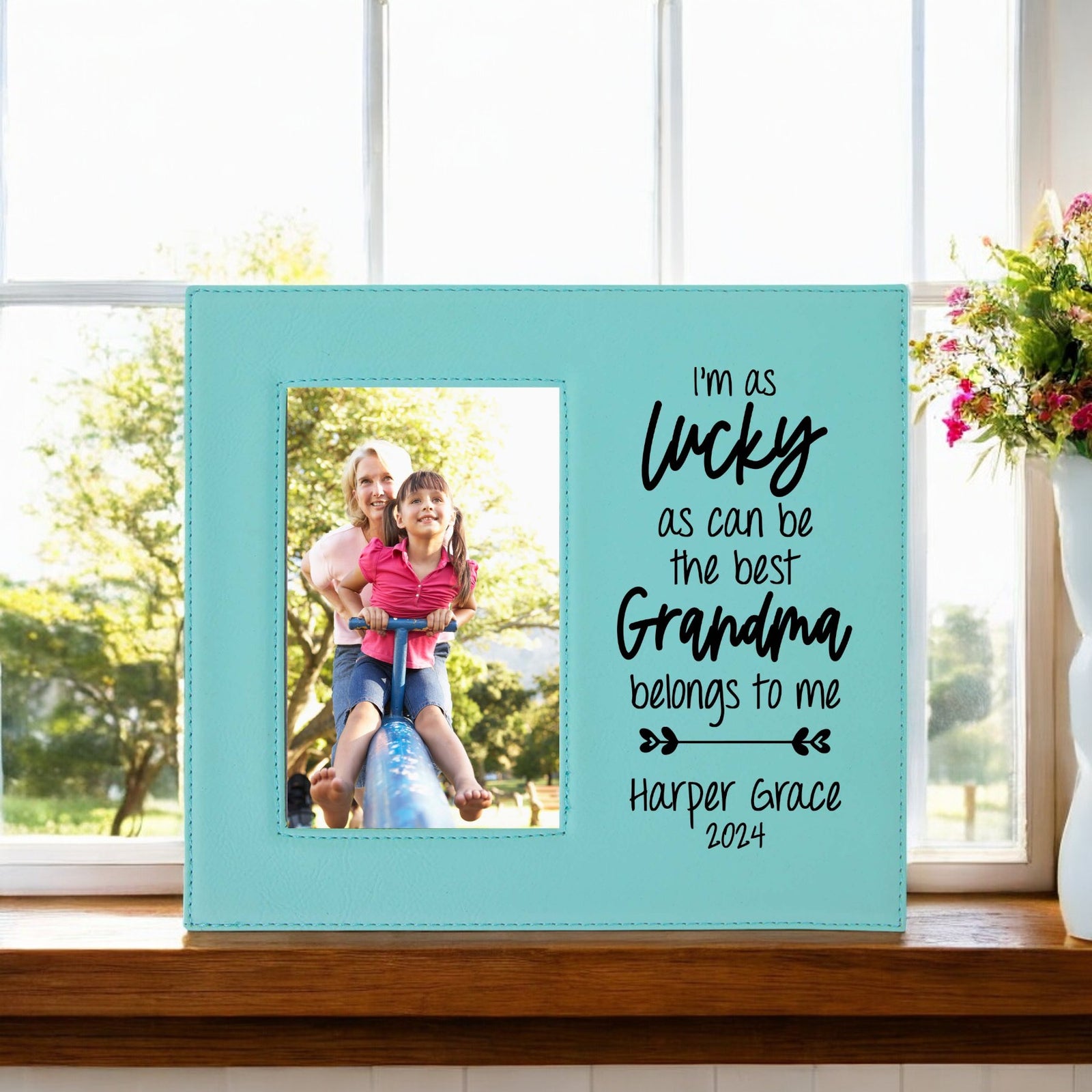 The Best Grandma Belongs To Me Engraved Picture Frame by Sunny Box