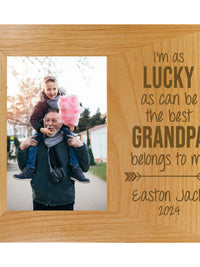 The Best Grandpa Belongs To Me Custom Picture Frame by Sunny Box