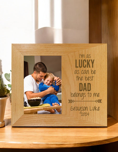 The Best Dad Belongs To Me Custom Picture Frame by Sunny Box