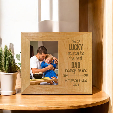 The Best Dad Belongs To Me Custom Picture Frame by Sunny Box