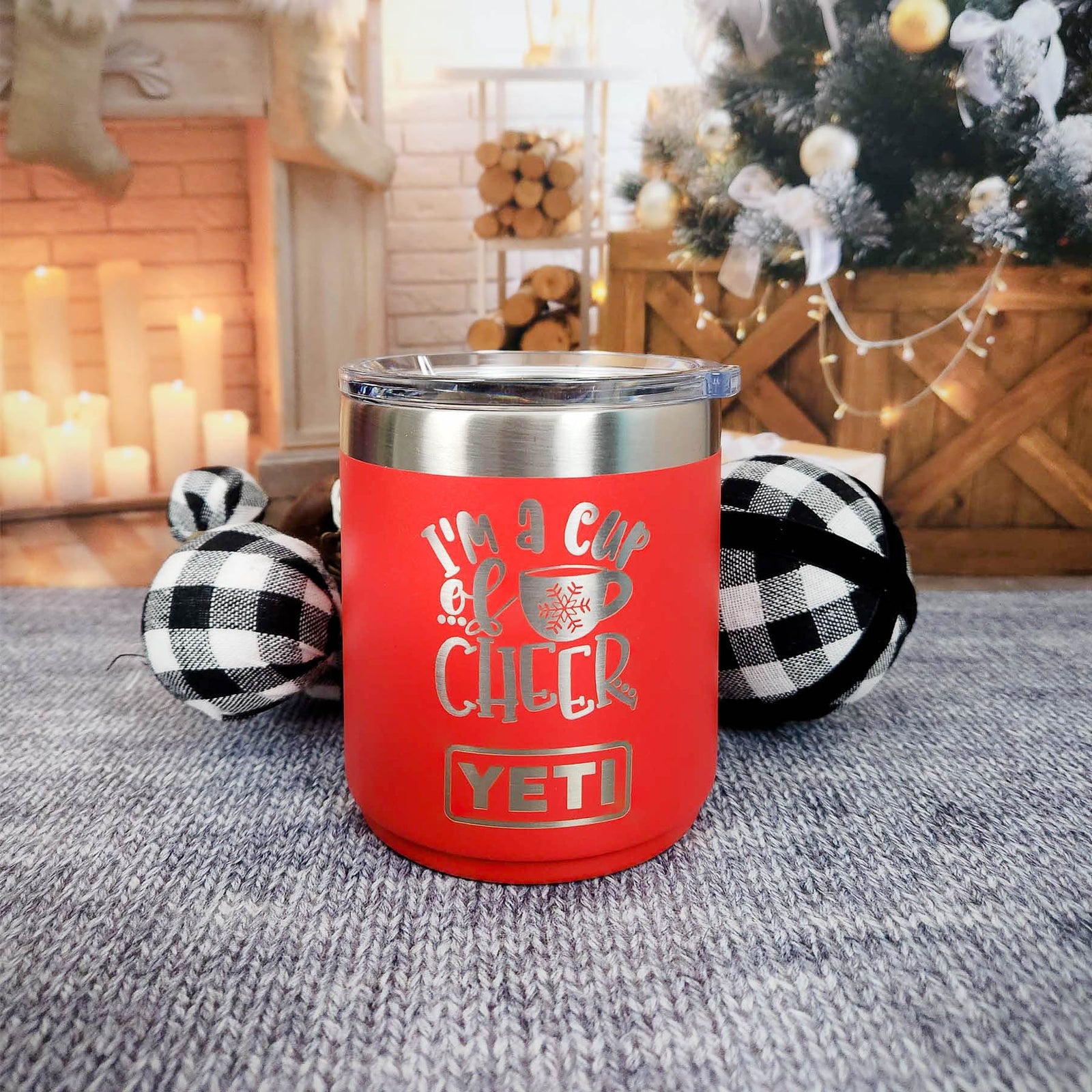 I'm A Cup of Cheer - Christmas Engraved YETI Tumbler