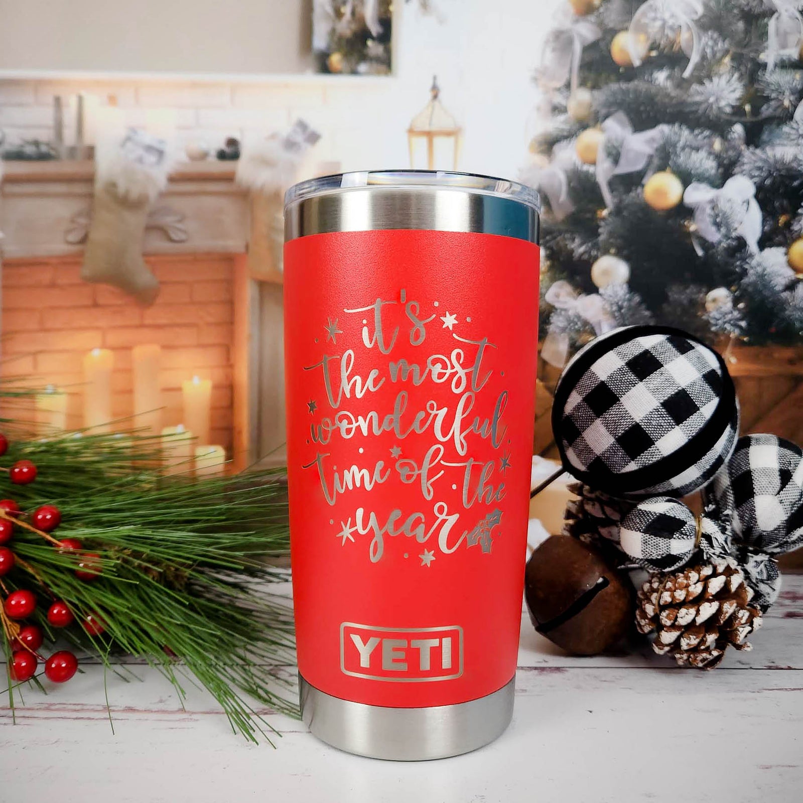 It's the Most Wonderful Time of the Year - Christmas Engraved YETI Tumbler2