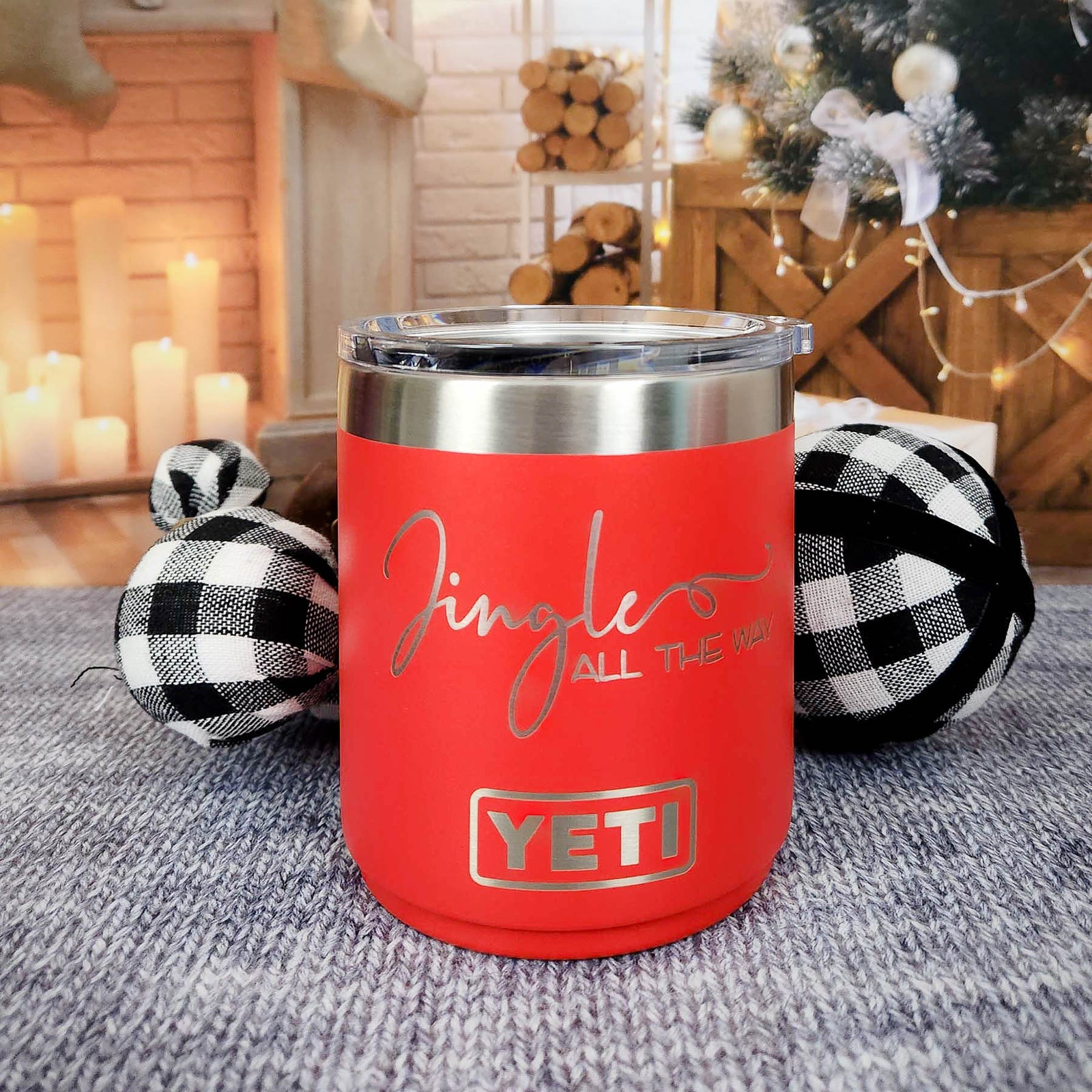 Jingle All the Way - Christmas Engraved YETI Tumbler