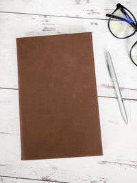 Personalized Engraved Journal Dark Brown by Sunny Box