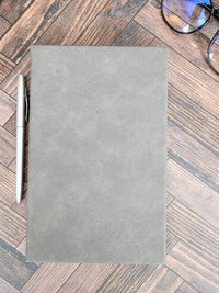 Personalized Engraved Journal Gray by Sunny Box