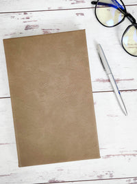 Personalized Engraved Journal Light Brown by Sunny Box