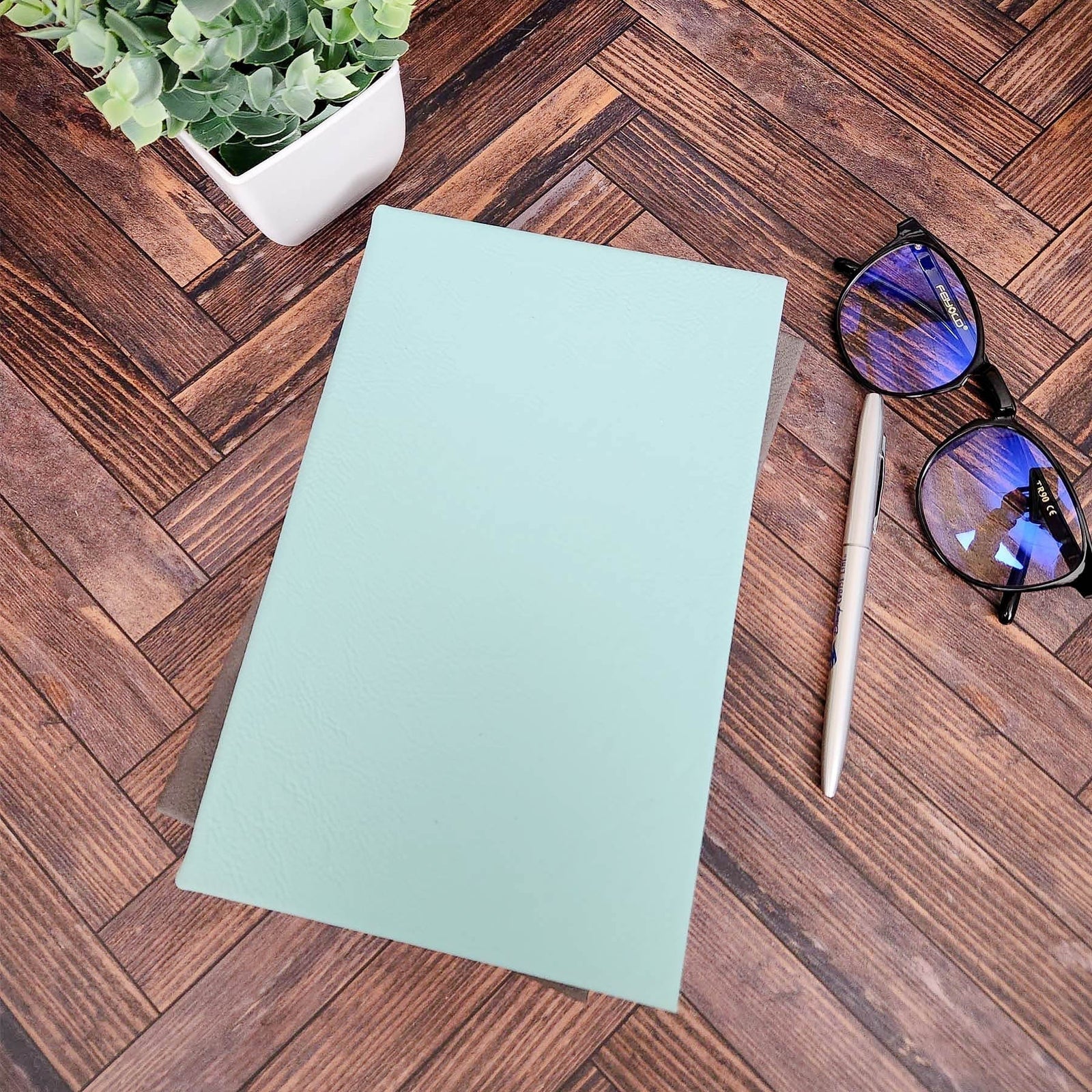 Personalized Engraved Journal Teal by Sunny Box