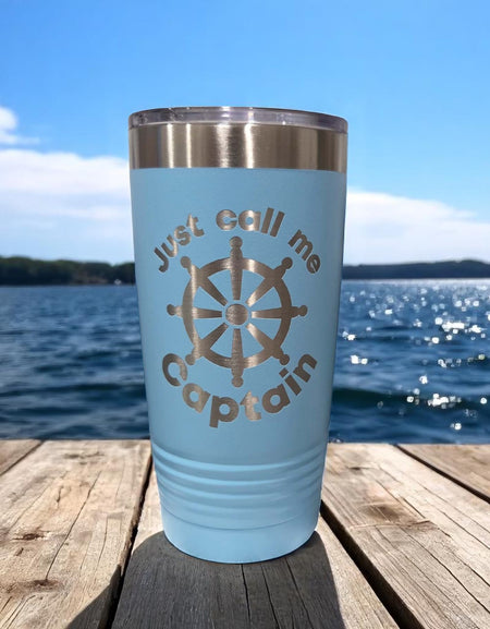 Just Call Me Captain - Engraved Polar Camel Tumbler