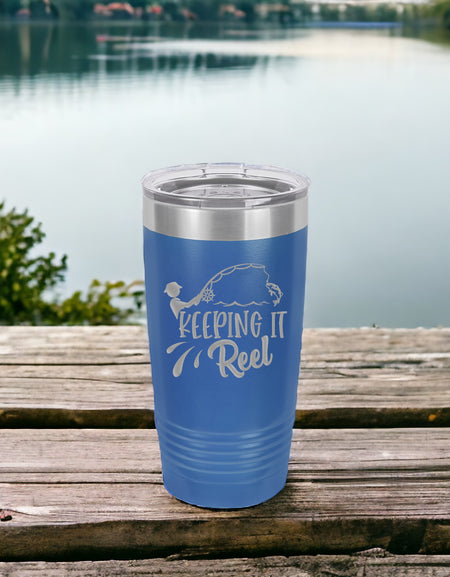 Keeping it Reel - Fishing Engraved Polar Camel Tumbler