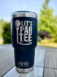 Let's Partee - Golf Engraved YETI Tumbler