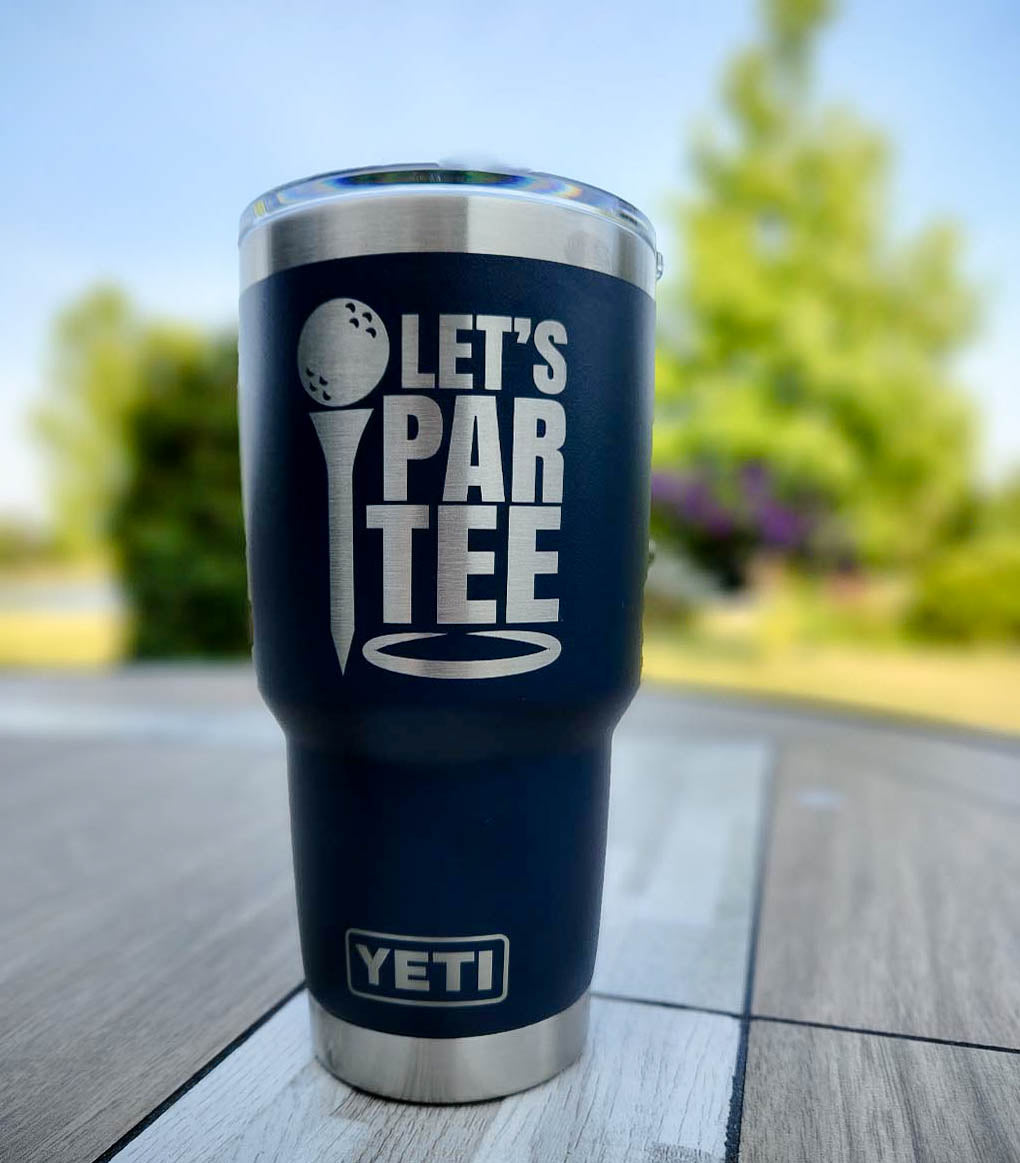 May the Course Be With You Golf Laser Engraved YETI Rambler