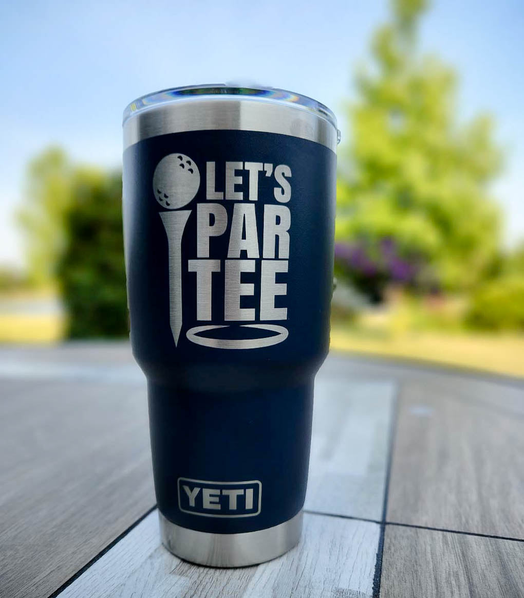Let's Partee - Golf Engraved YETI Tumbler