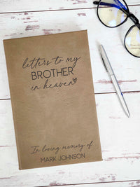 Letters to my brother grief journal by Sunny Box
