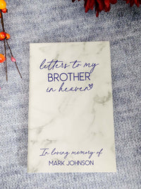 Letters to My Brother In Heaven Journal by Sunny Box